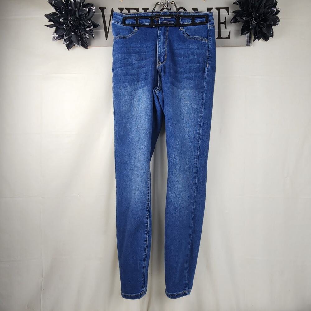 Rue 21 Dark Wash Denim Faux Front Pockets Skinny Jeans Women's Size 6